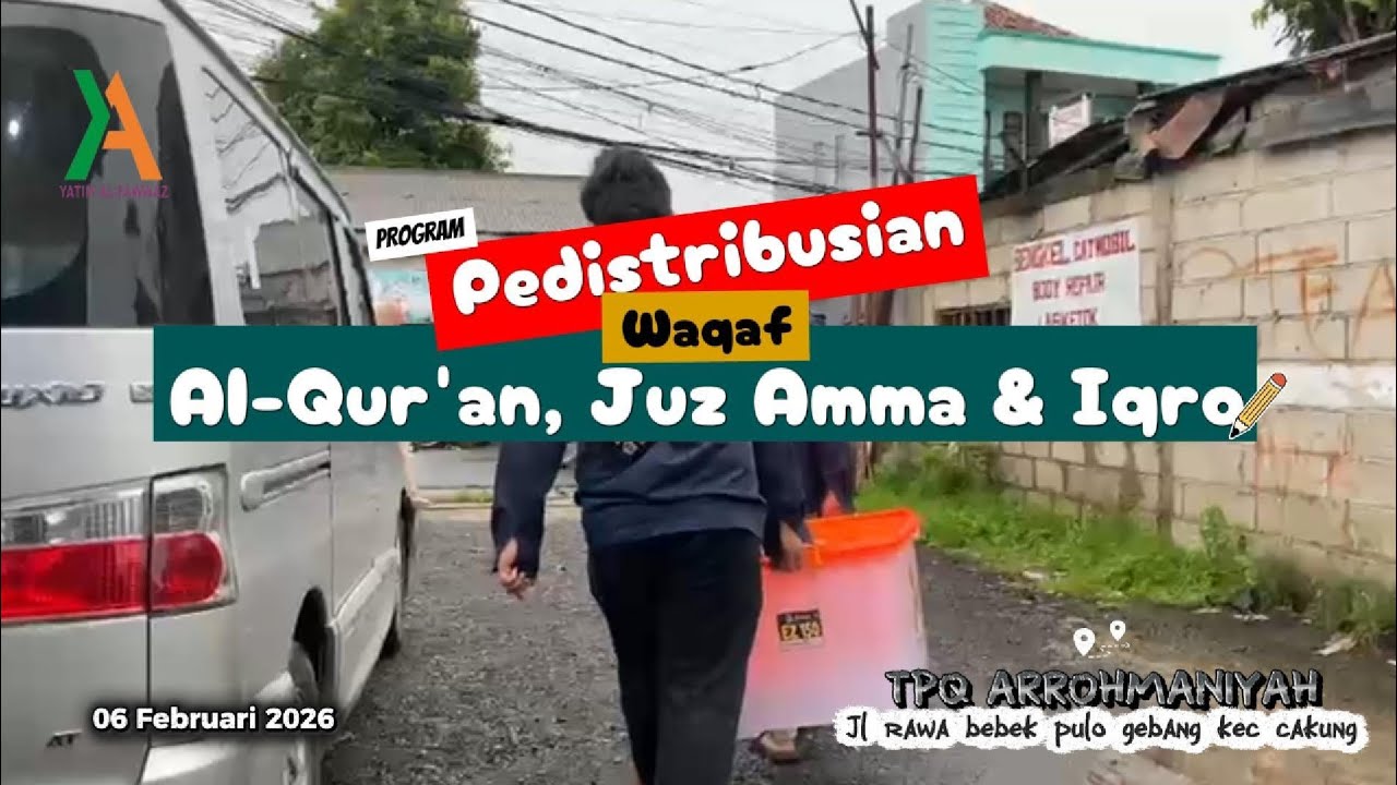 Alhamdulillah..🥰 MENERUSKAN AMANAH DONATUR WAKAF Al-QUR'AN, JUZ AMA dan IQRO