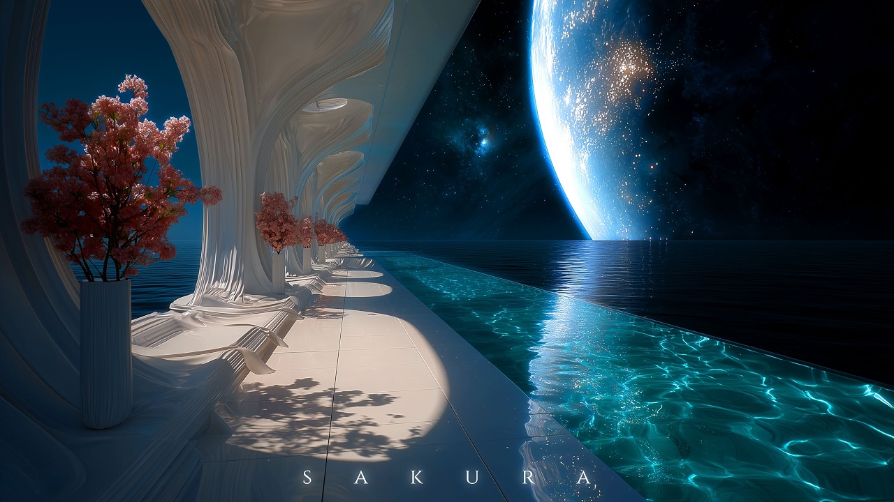 Sakura ⧫ Zen Space Garden ⧫ SciFi Ambient Music for Deep Rest & Stillness