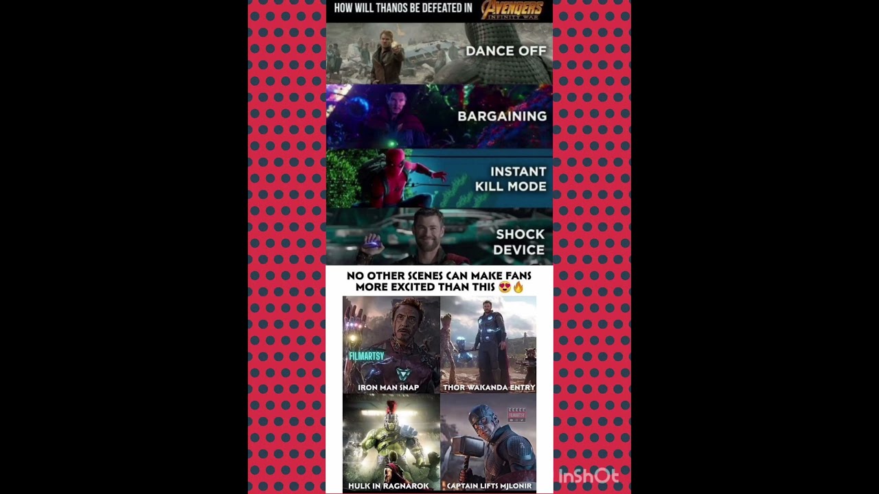 Avengers Best Moments 🥶🔥 | Thanos Defeat Ideas & Epic Fan Scenes | Marvel Fun Memes