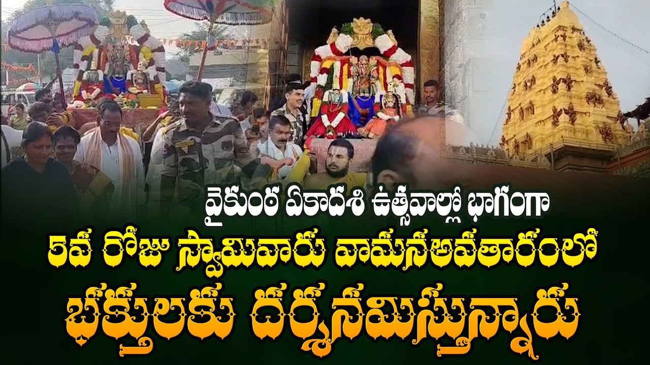 భద్రచలం శ్రీ సీతారామచంద్రస్వామి వారు వామనఅవతారంలో భక్తులకు దర్శనమిస్తున్నారు | TV24Bhakthi