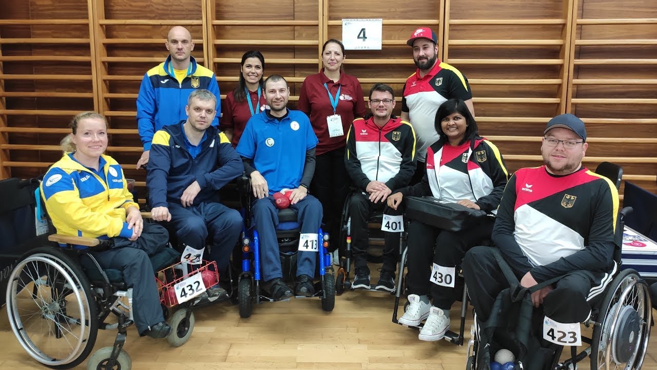BISFed 2019 Povoa Boccia World Open - Pair BC4 - Pool B - Ukraine v Germany