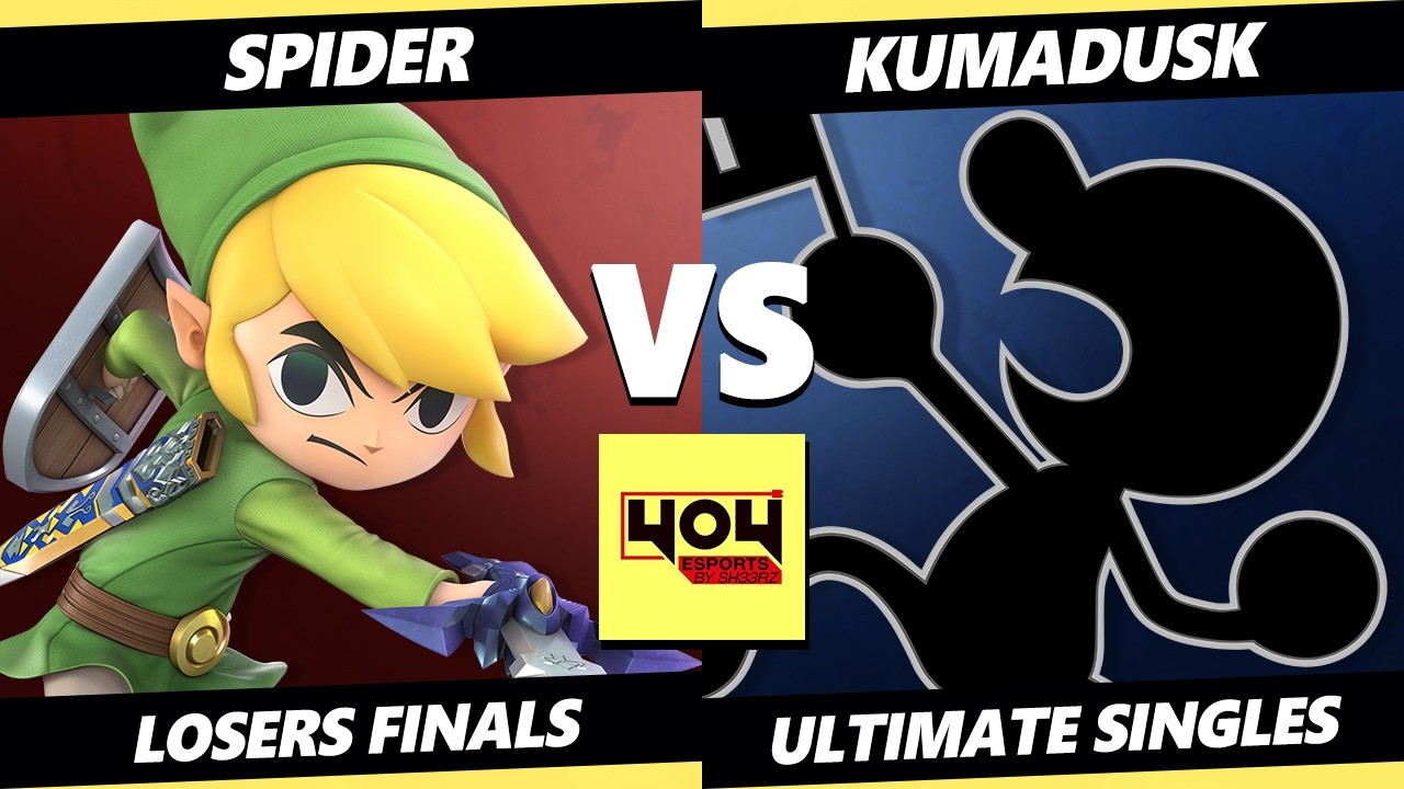4o4 Weekly 86 LOSERS FINALS - Spider (Toon Link, Cloud) Vs. KumaDusk (Game & Watch) Smash Ultimate