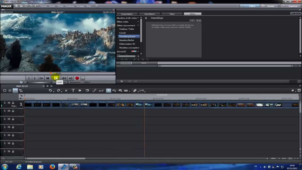 Tutoriel:  zoom dans une video avec magix video deluxe