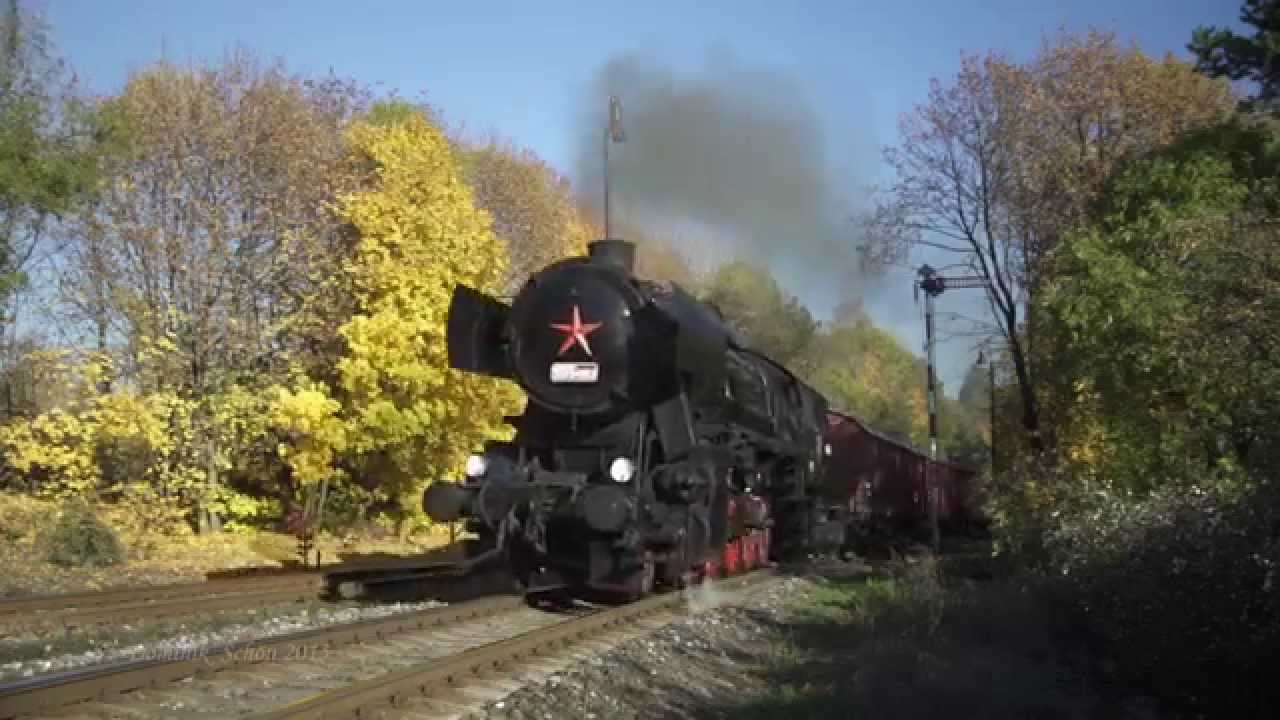 Nákladní foto-vlak v čele s parní lokomotivou 555.0153