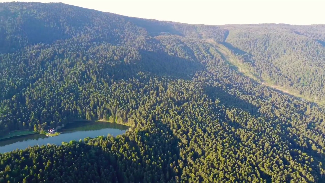 Bolu Gölcük Karacasu yaylası kuş bakışı (DRONE çekimi)