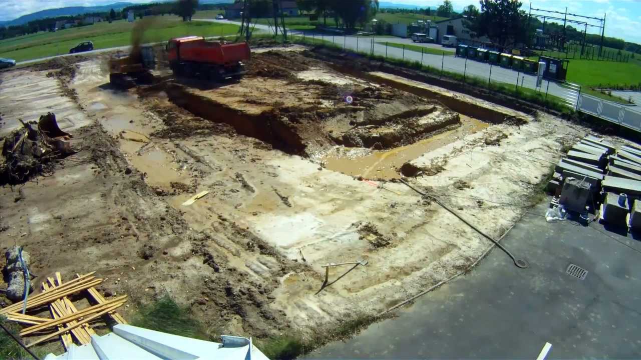 Bau des 1000 m² großen Grabner Bootstestsees