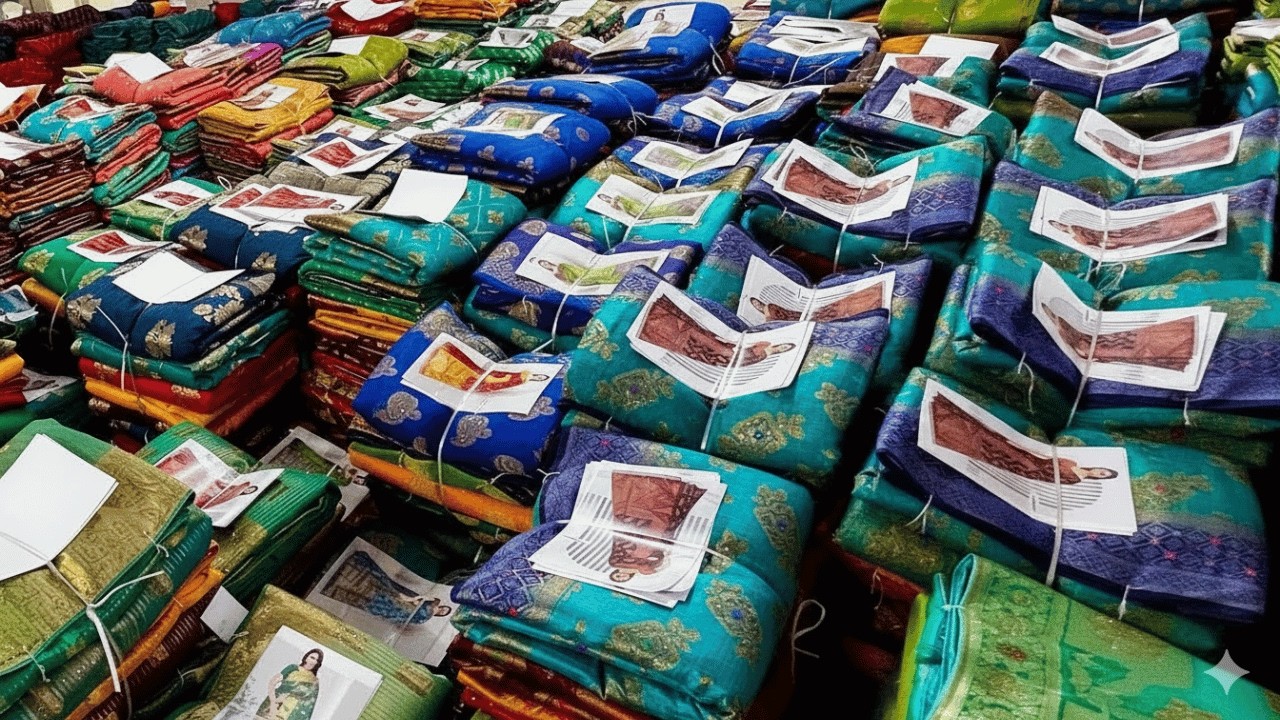 बनारसी साड़ियों की लाजवाब डिज़ाइन | Saree Manufacturer in Surat | Saree Wholesale Market #saree