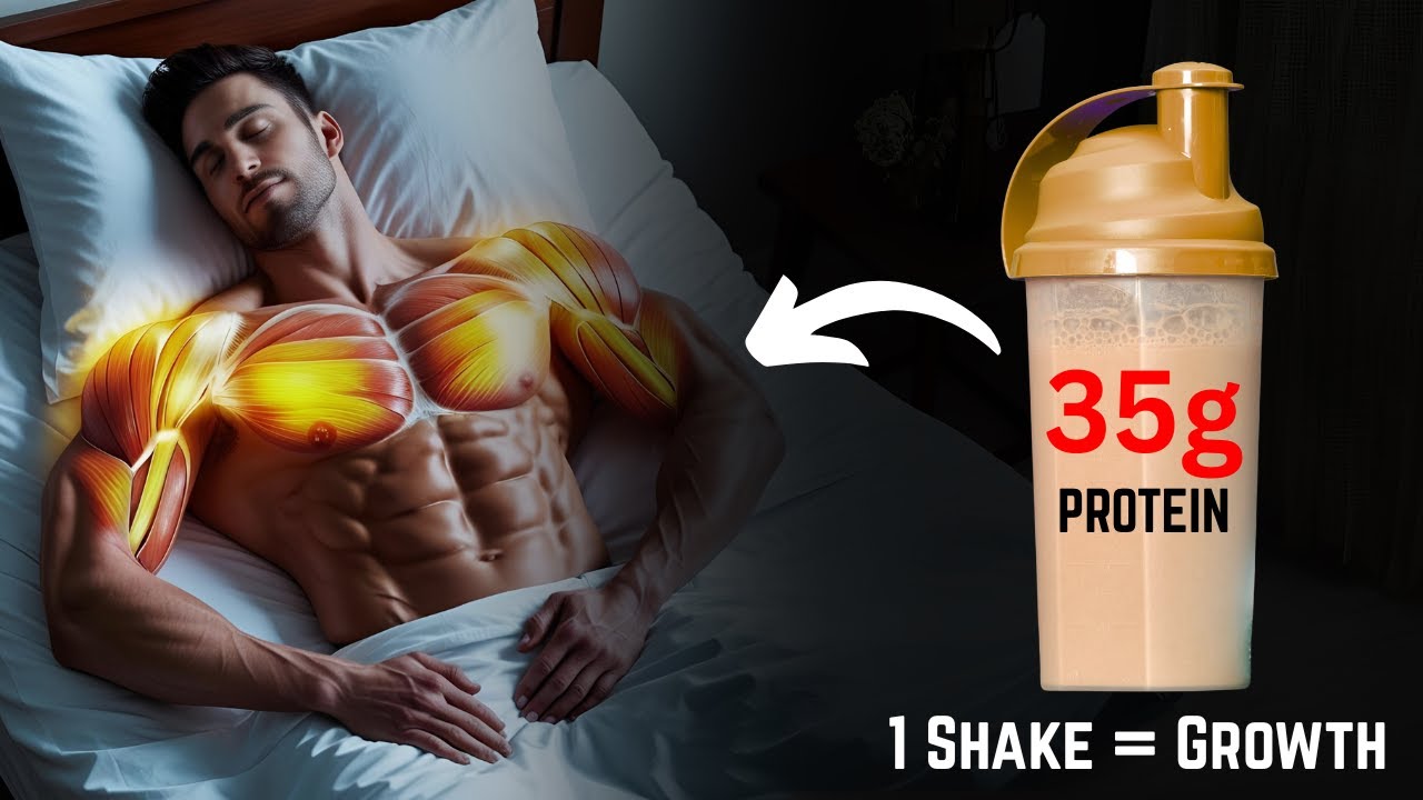 Drink THIS Before Bed to BOOST Muscle growth! (Whey vs Casein Explained)