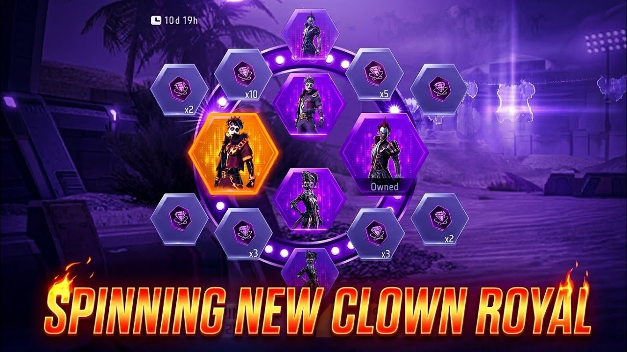 Spinning New Clown Royal