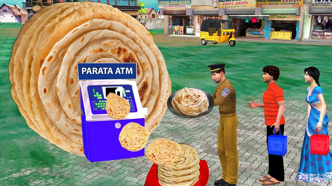 Magical Parotta ATM Jadui Paratha ATM Indian Street Food Hindi Kahaniya Hindi Stories Moral Stories