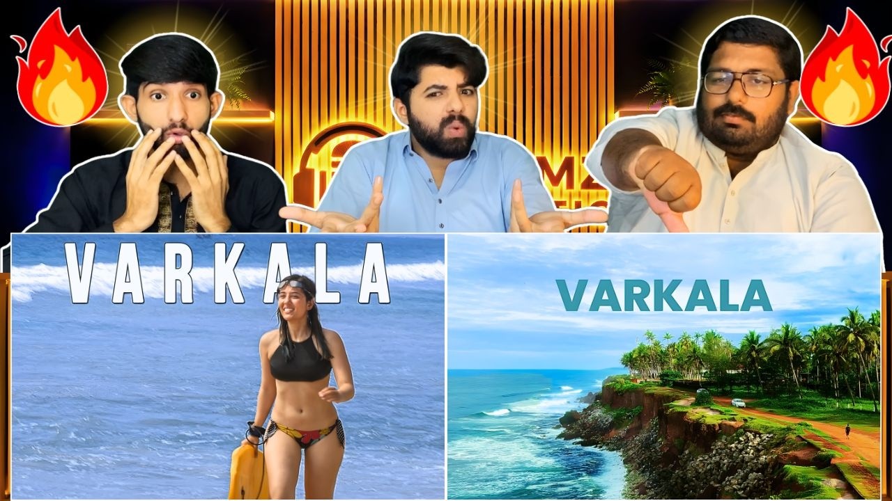 Reaction On Kerala’s Best Beaches in Varkala | समुद्र | Pakistani Reaction 🌴
