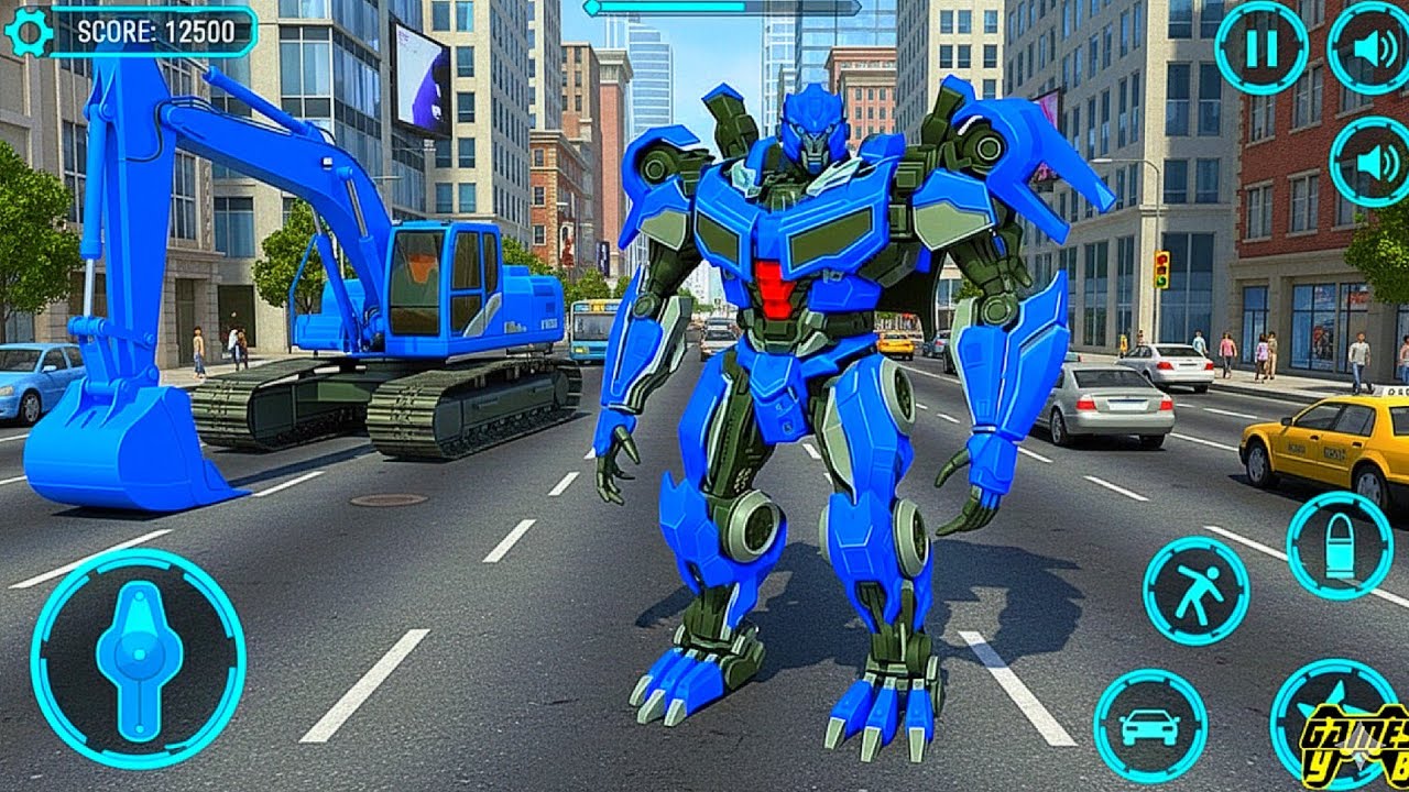 Excavator Robot transformers: Mech Multiple Transform Game Part 6 - Android Gameplay