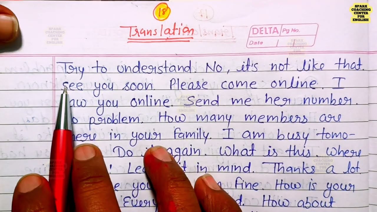 DAY- 18 || English to Hindi Translation || English || Practice