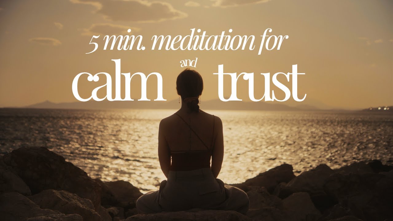5 minute meditation for trust & stress relief 😮&zwj;💨I guided meditation