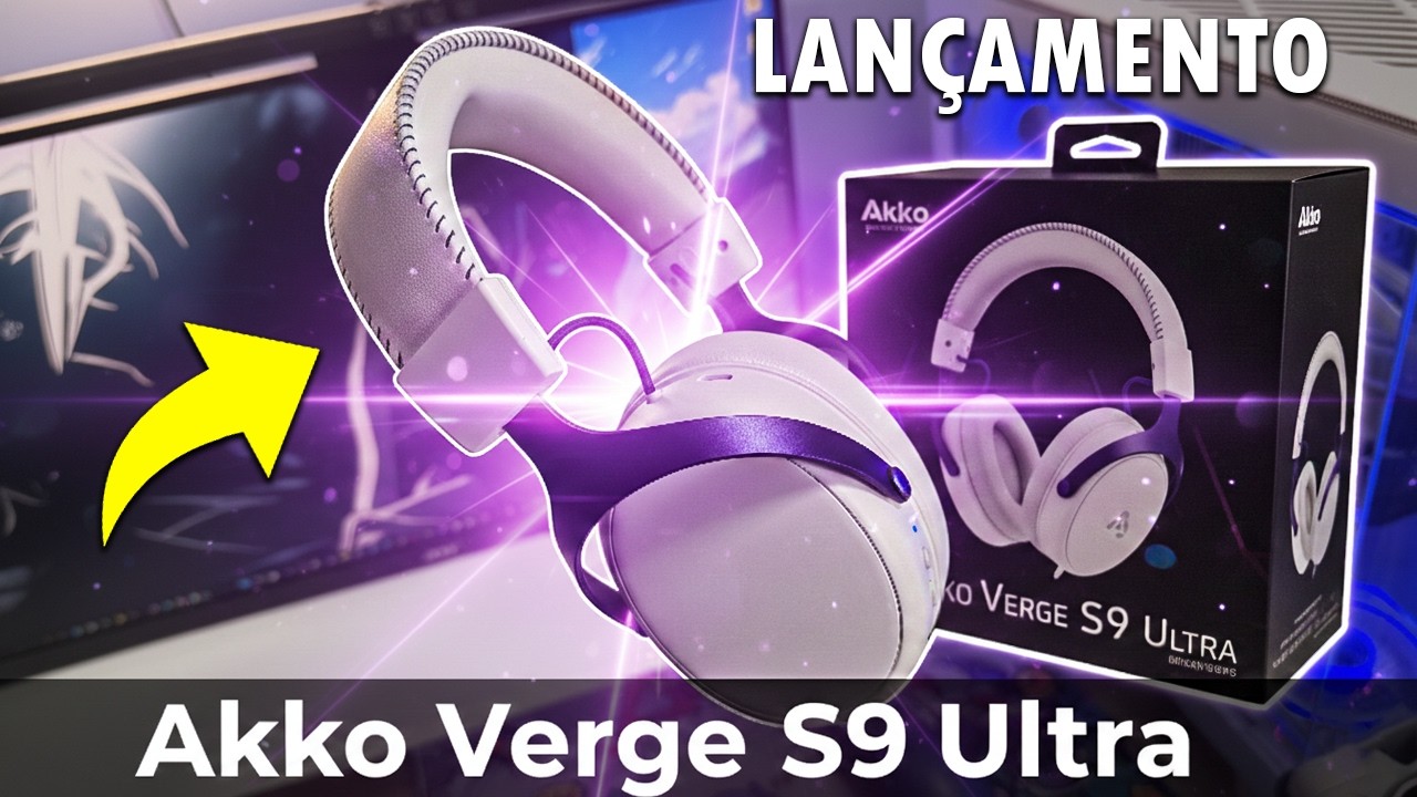 o HEADSET que FALTA no SEU SETUP! AKKO VERGE S9 ULTRA!