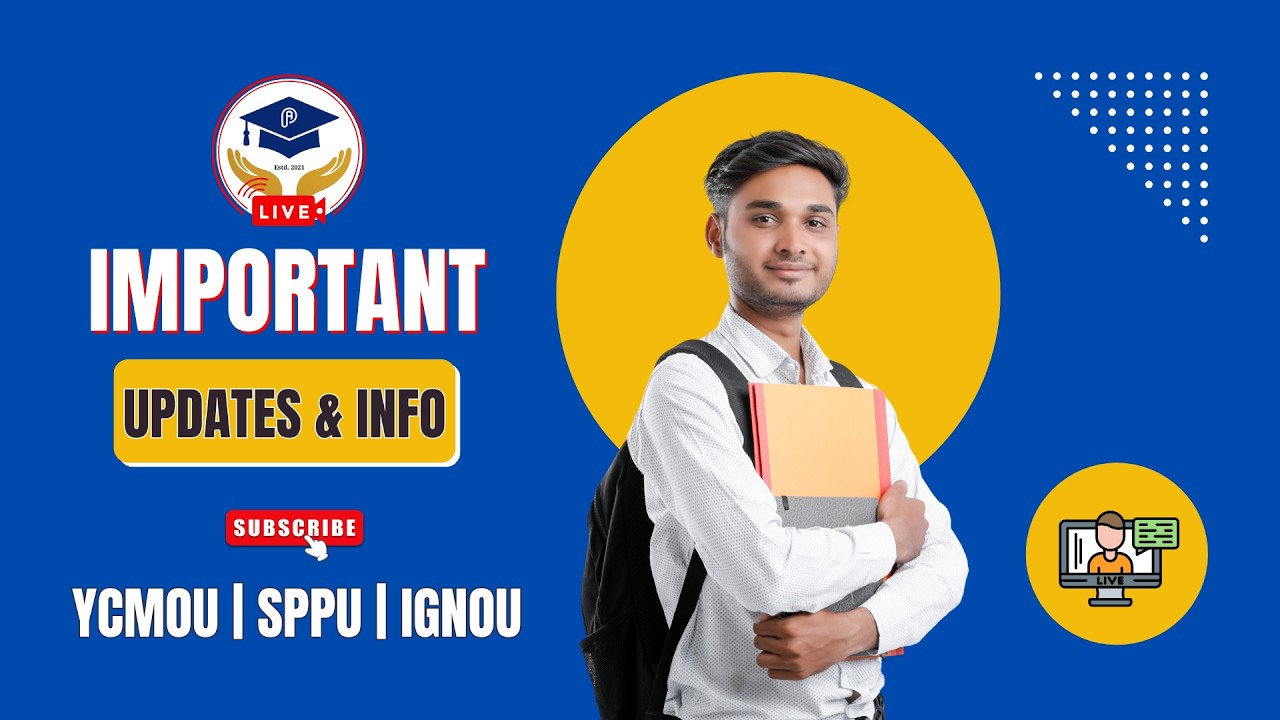 LIVE 🛑 Why YCMOU Scholarship Rejecting? YCMOU Online Admission Update | YCMOU MBA, MCOM, MA Admision