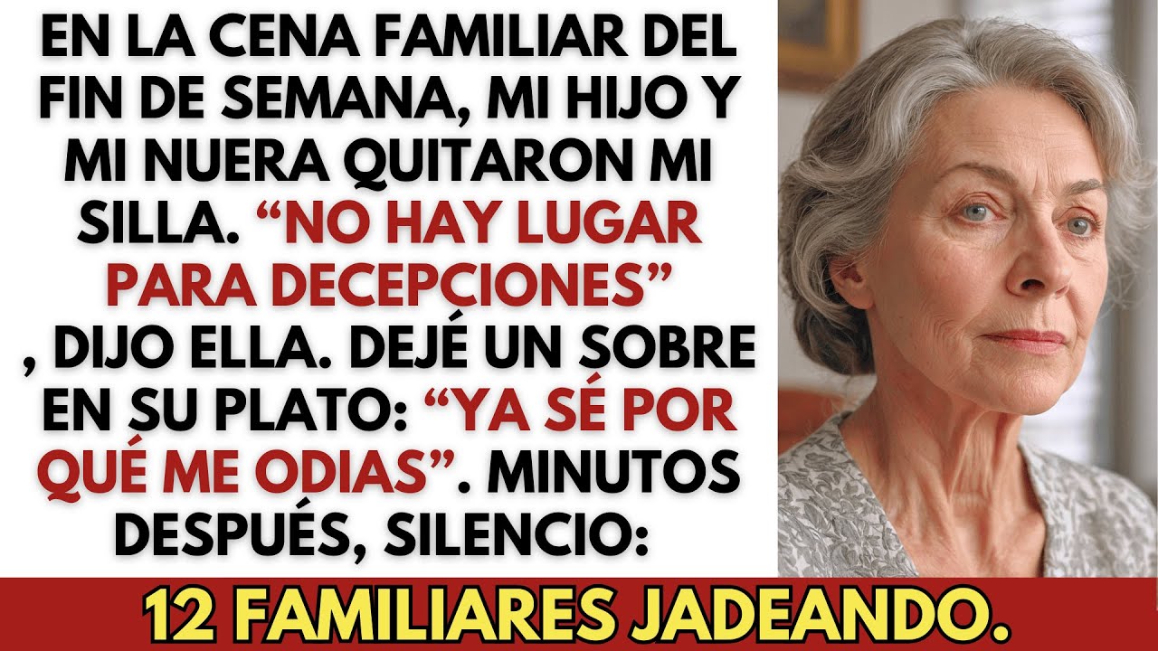 “Sin silla para una madre decepcionante”, dijo mi nuera, quitando mi silla—y yo…