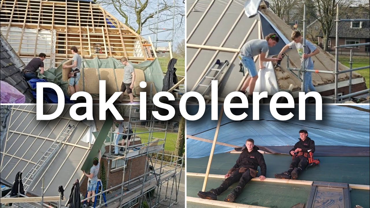 Het dak isoleren en dichtmaken | Boer Gerrit vlogt 