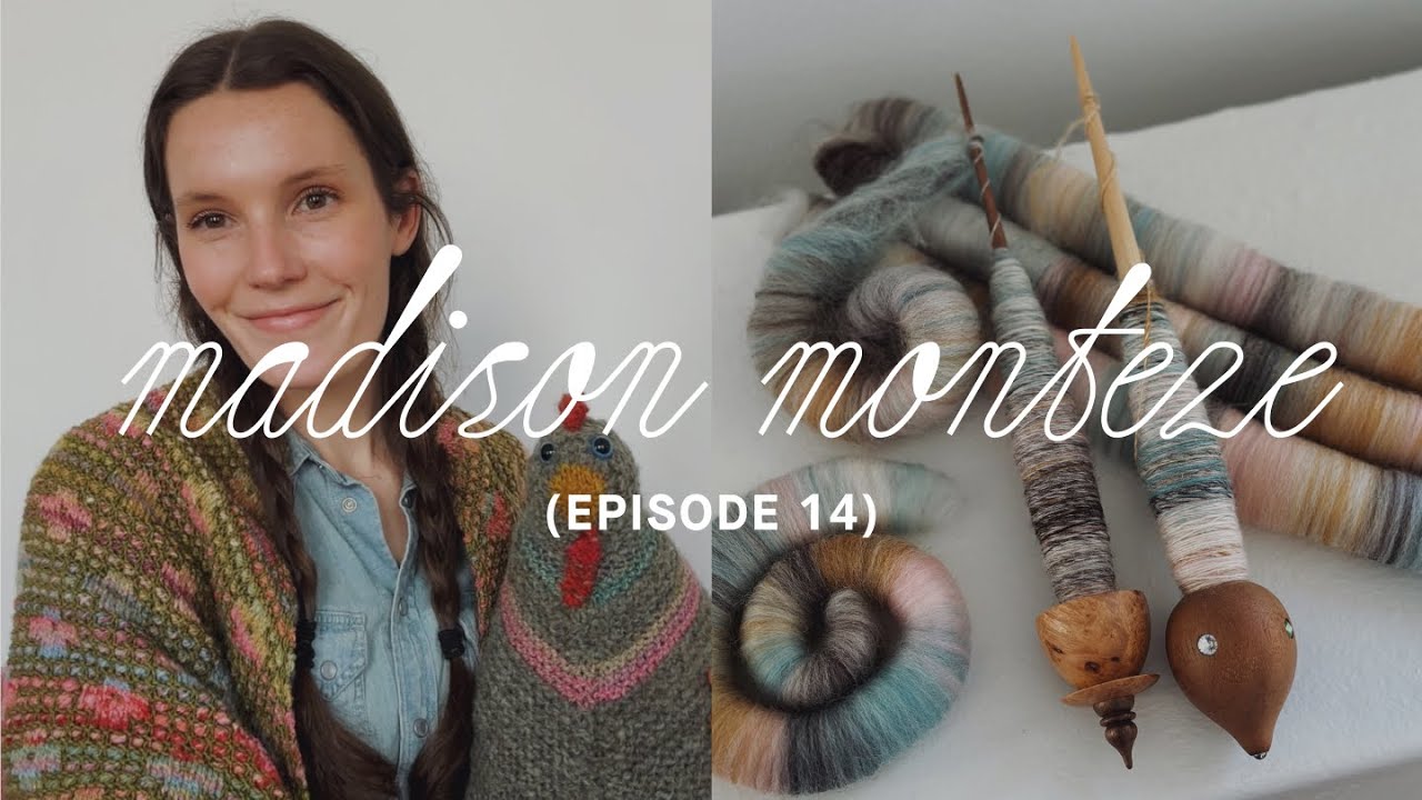 Episode 14 ~ Pressed Flowers, my new knitting WIP strategy, support spindle mania