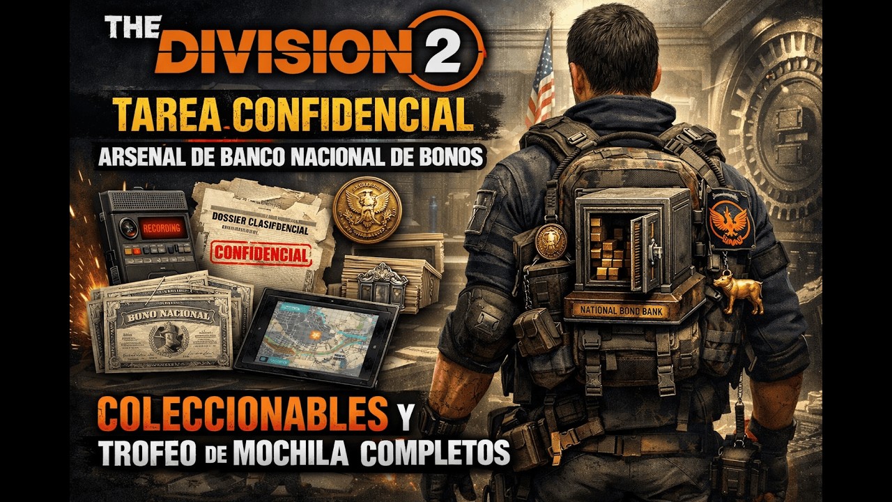 THE DIVISION 2 | TAREA CONFIDENCIAL - ARSENAL BANCO NACIONAL DE BONOS 100% #thedivision2game