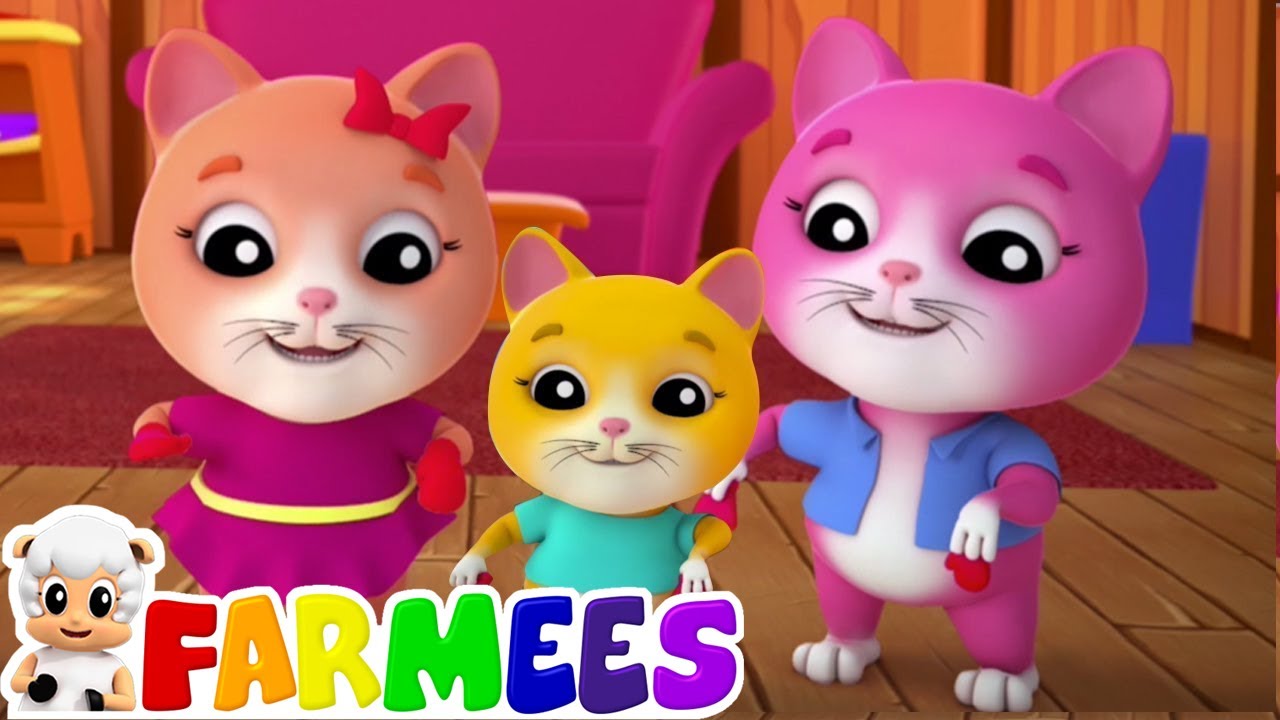 três pequenos gatinhos | canções para crianças |  canções crianças | Three Little Kittens Song