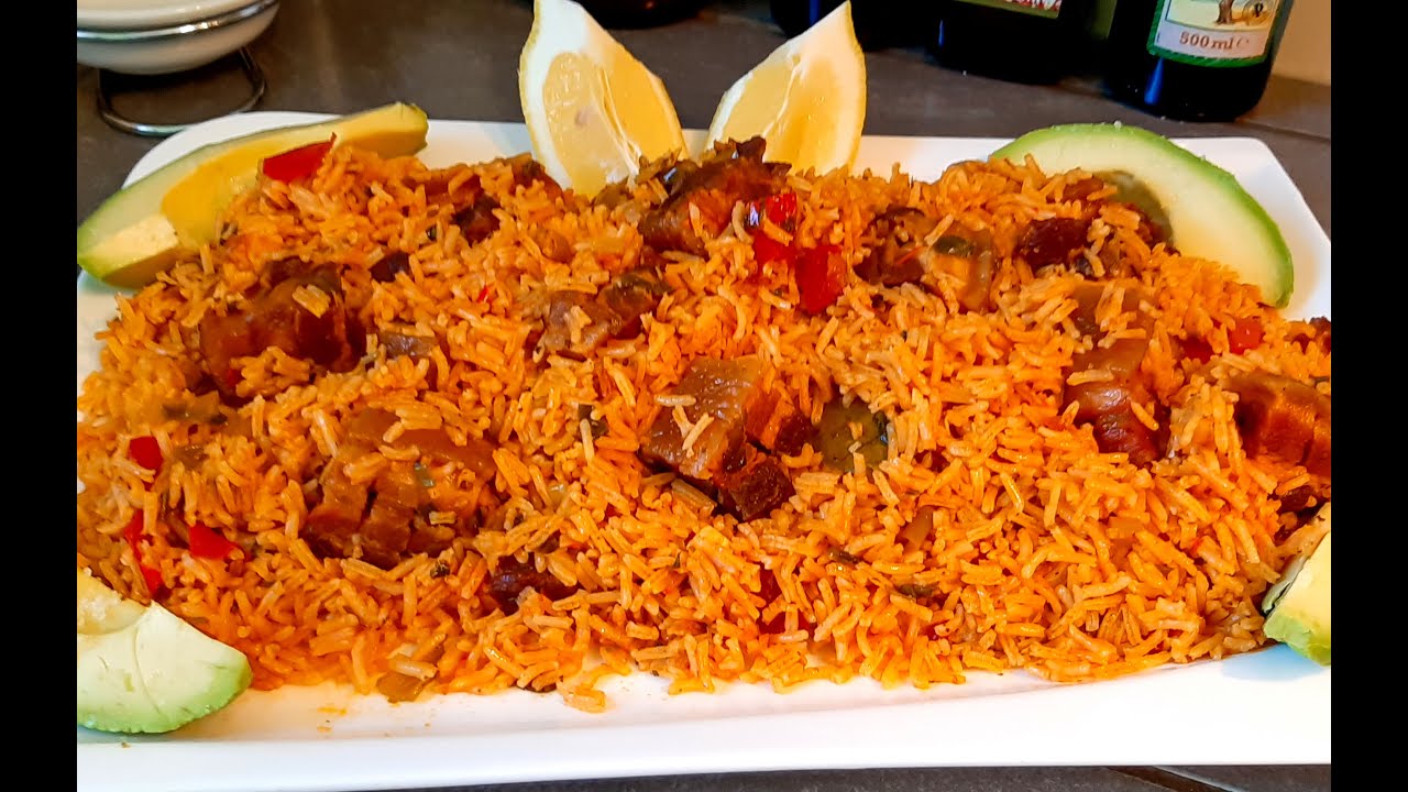 Arroz con Chicharrones Cubano