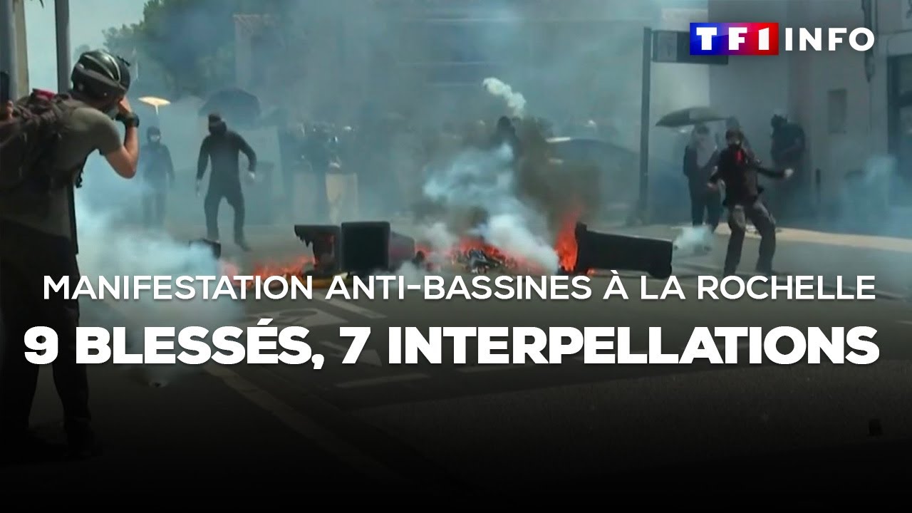 Manifestation anti-bassines à La Rochelle : 9 blessés, 7 interpellations
