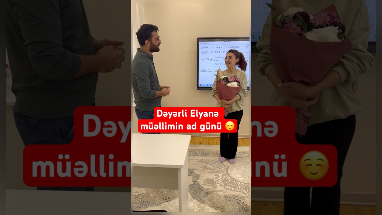 Dəyərli Elyanə m&uuml;əllimin ad g&uuml;n&uuml; ☺️ #ikivuriki #elyanəh&uuml;seynova #rasimaliyev #adg&uuml;n&uuml; #riyaziyyat