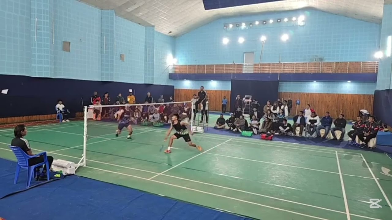 Koshi Province Open Badminton Tournament 2081 Final #BishalTamang vs #BhojBdhGurung. #badminton