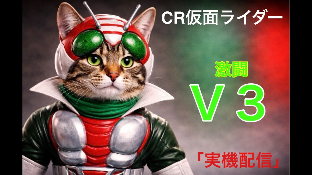 【実機配信】ＣＲ仮面ライダーＶ３：変身、その瞬間を待つ！#パチンコ #shorts #仮面ライダーＶ３