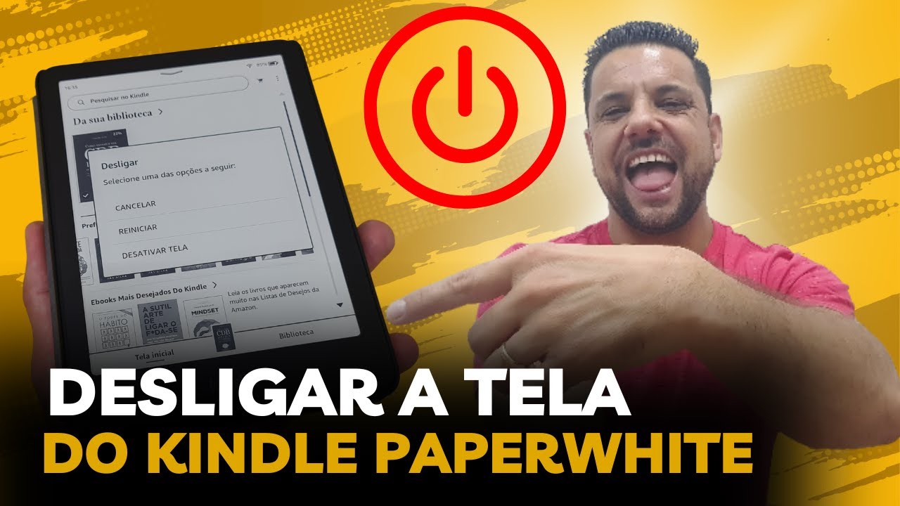 Como DESLIGAR a Tela Do KINDLE Paperwhite SIGNATURE EDITION