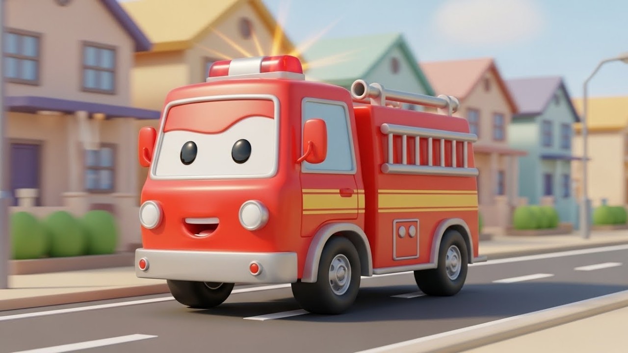 Весёлая пожарная машина спасает городок Тойс 🚒🔥🏘️ | Мультфильм для детей и весёлые приключения