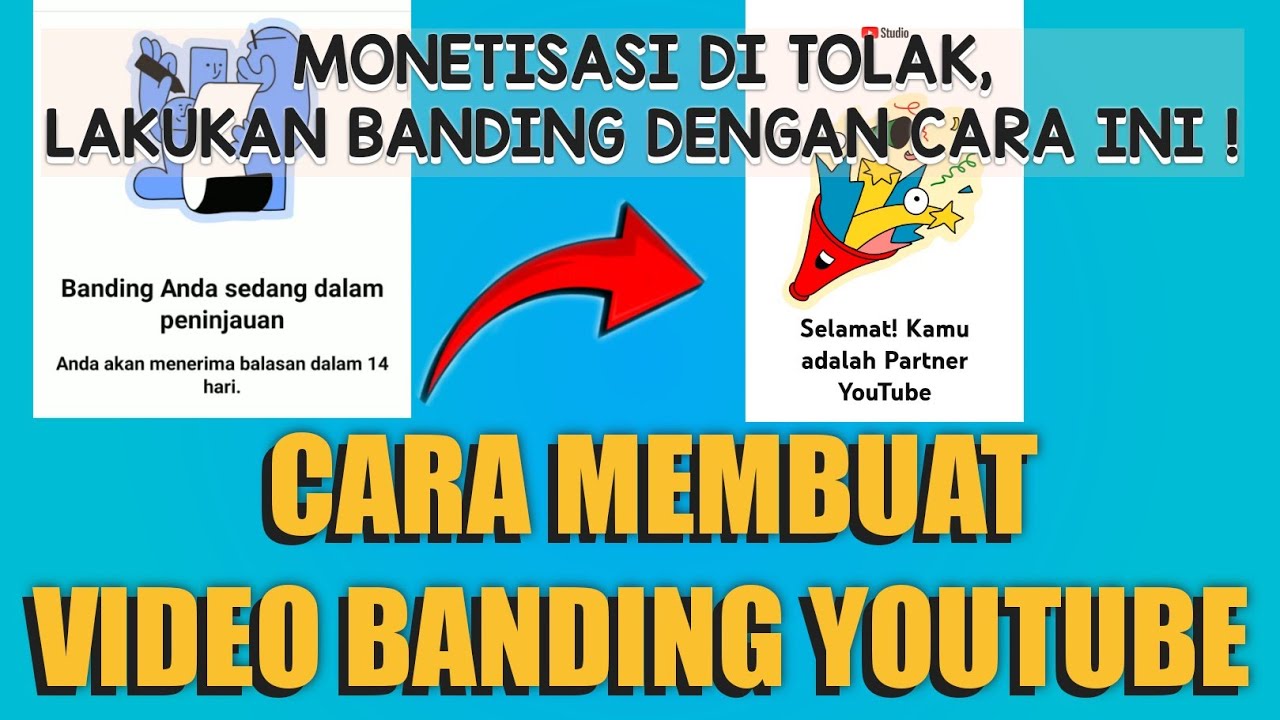 CARA MEMBUAT VIDEO PENGAJUAN BANDING UNTUK CHANNEL YANG MONETISASI NYA DI TOLAK