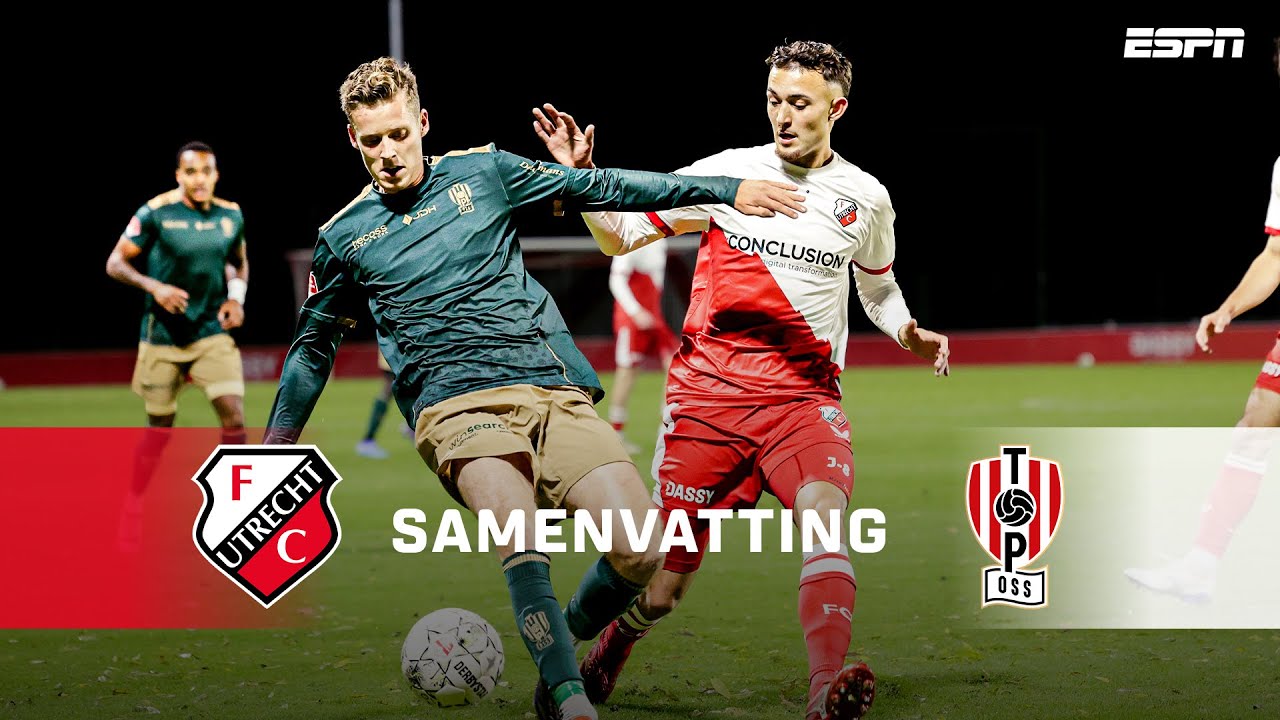 CURIEUZE RODE KAART voor TOP Oss-verdediger THOMAS COX 😮🟥 | Samenvatting Jong FC Utrecht - TOP Oss