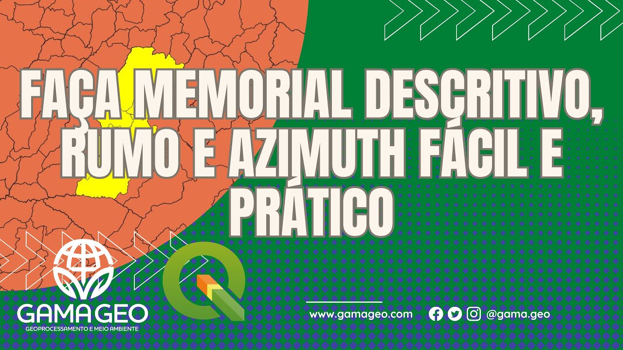 Como elaborar Memorial Descritivo, com distâncias e azimuth para projetos de engenharia no QGIs