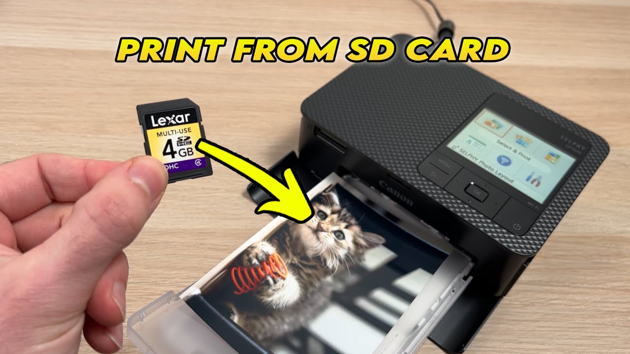 Canon Selphy CP1500: How To Print Photo From SD Card