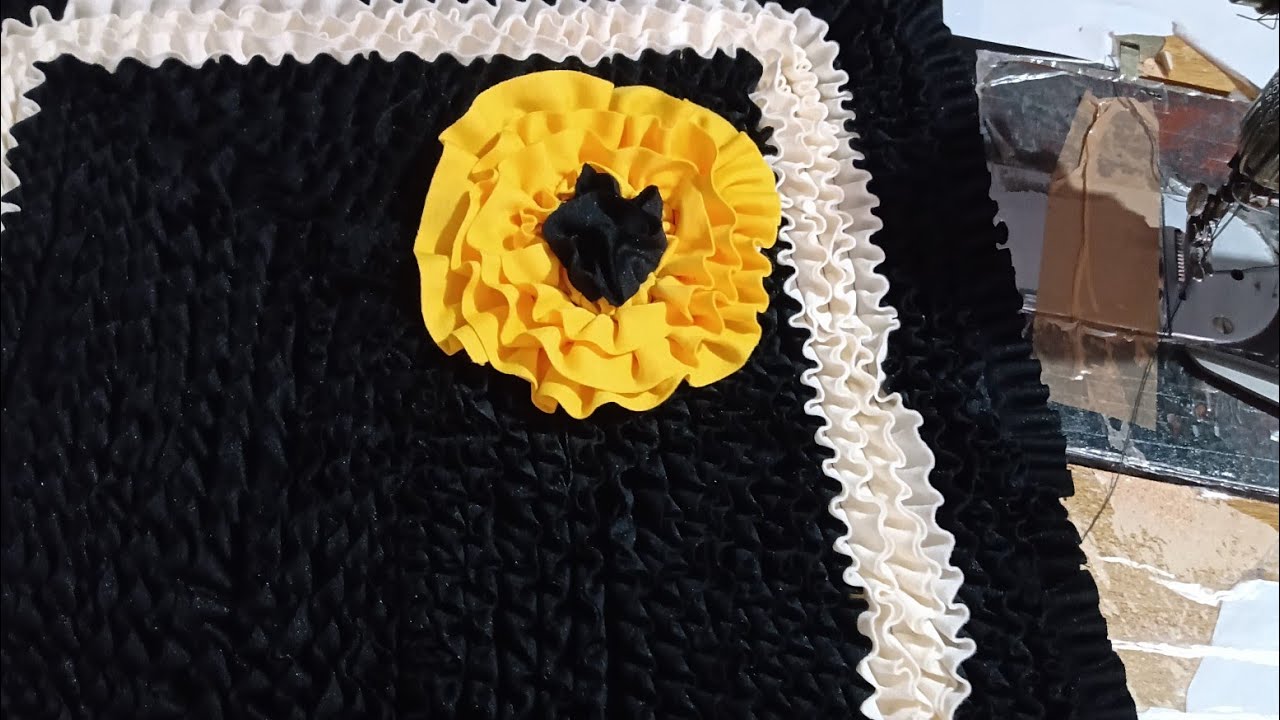 como fazer flor manual pra aplicar no tapete frufru