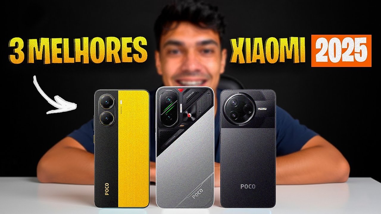 POCO F7 vs X7 Pro vs F7 Pro: Qual é o Melhor Xiaomi em 2025? COMPARATIVO COMPLETO!