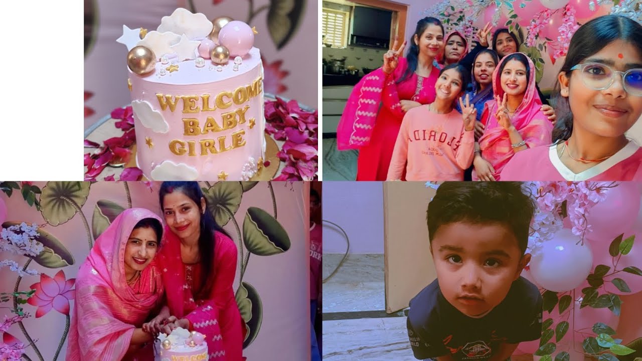 हमारी नन्हीं परी का घर में walcome🎉🎂full vlog video 📸