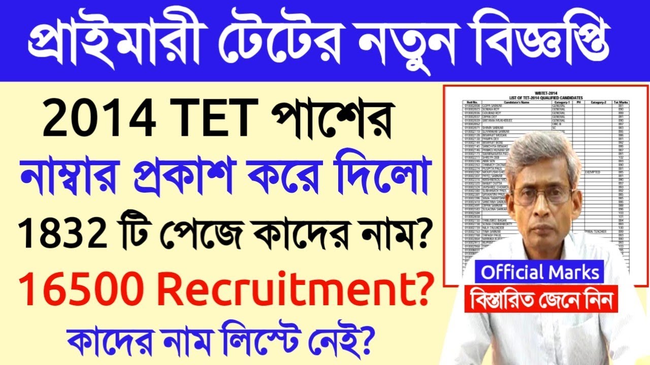 Primary TET 2014 Marks Published।primary tet 2014 news।primary tet 2014 latest news।marks published।