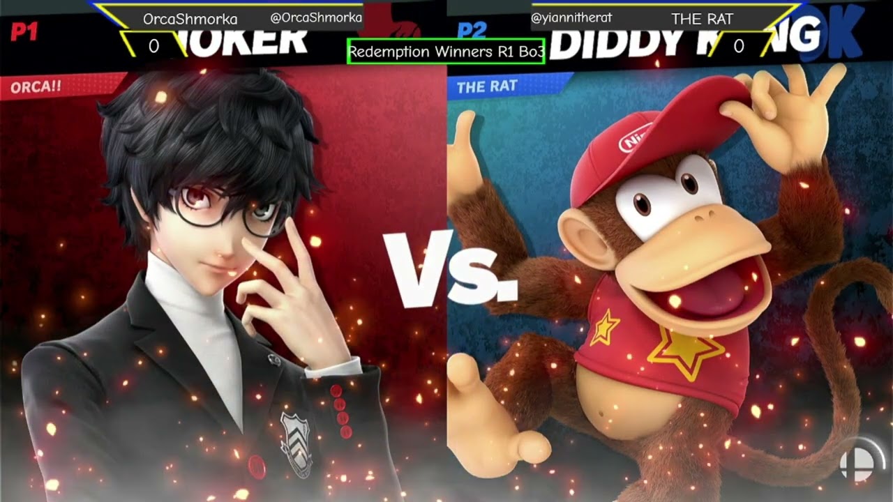 OrcaShmorka [Joker] vs THE RAT [Diddy Kong] - Pincadia: The Final Pummel [Redemption LR3]