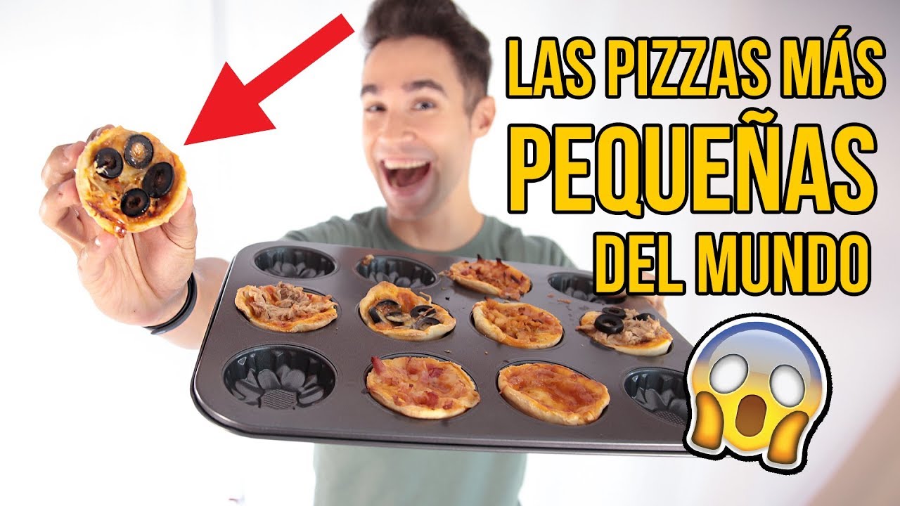 Cómo hacer LAS PIZZAS MÁS PEQUEÑAS del MUNDO en 5 Minutos - Experimentando en la cocina