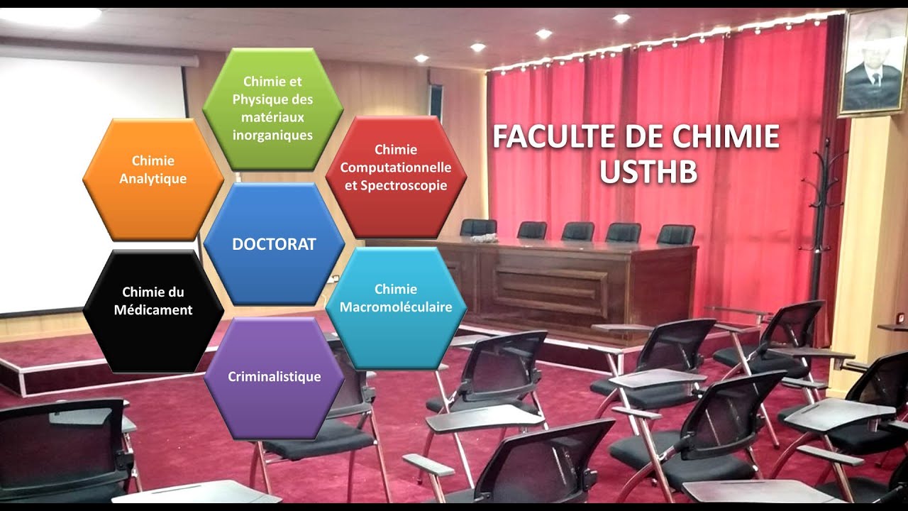Présentation de la faculté de Chimie - USTHB  2021-2022