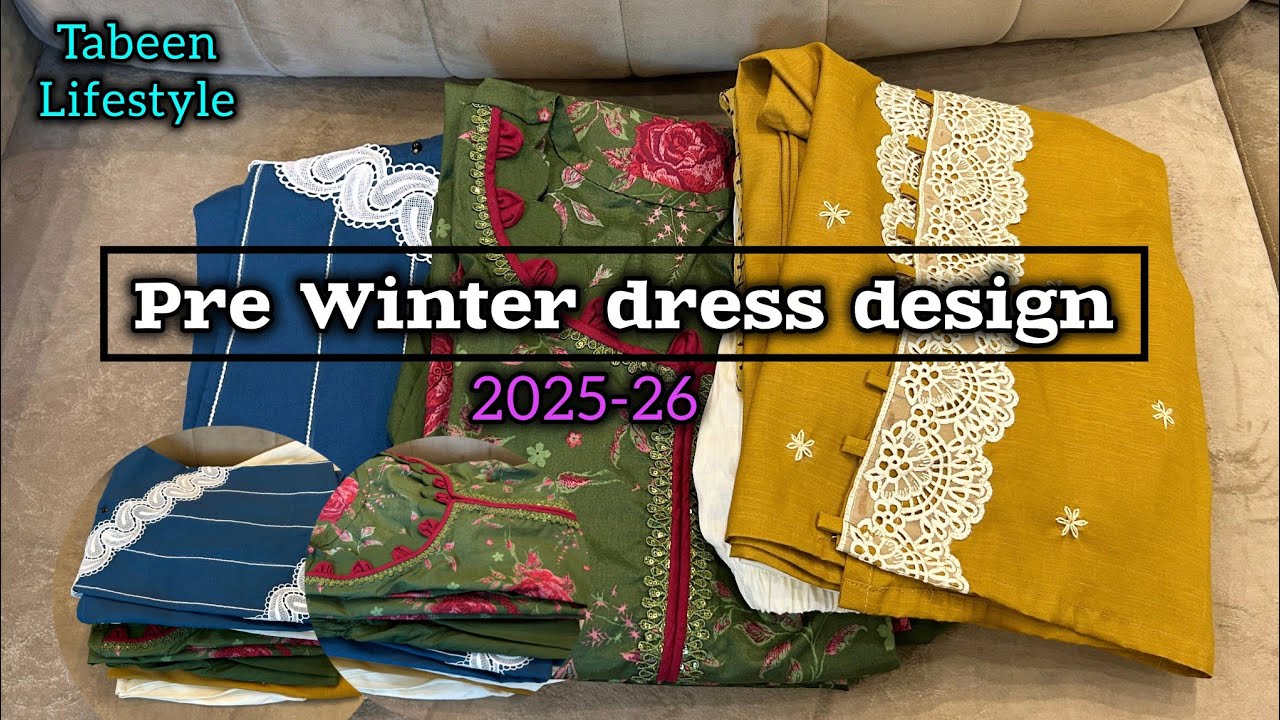 Pre Winter Dress design ideas 2025 | How to design winter dress | Winter dress designing 2025