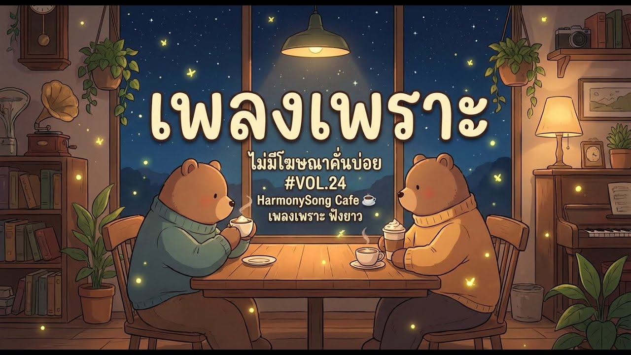 🎧 เพลงเพราะๆ ฟังยาว ไม่มีโฆษณาคั่นบ่อย | HarmonySong Cafe ☕ รวมเพลงฟังยาว 1 ชั่วโมง VOL.24
