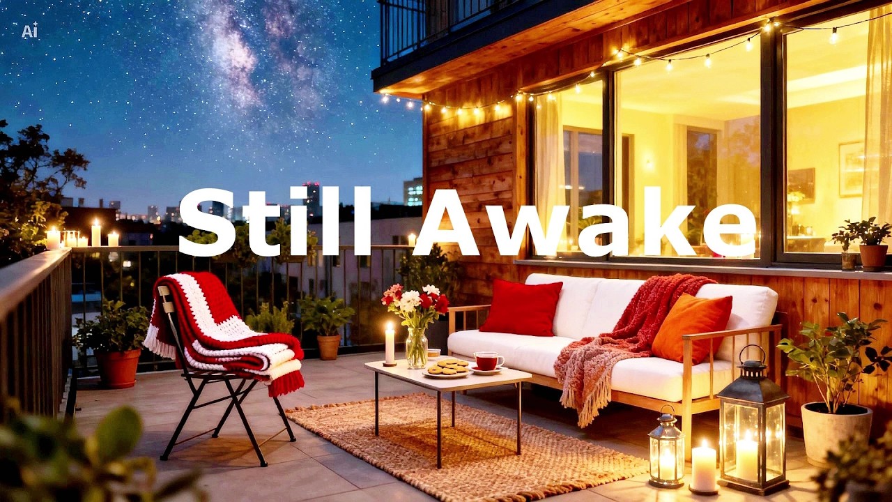 Still Awake, Not Thinking 🌆 Relaxing Piano & Violin Calm City Night Music