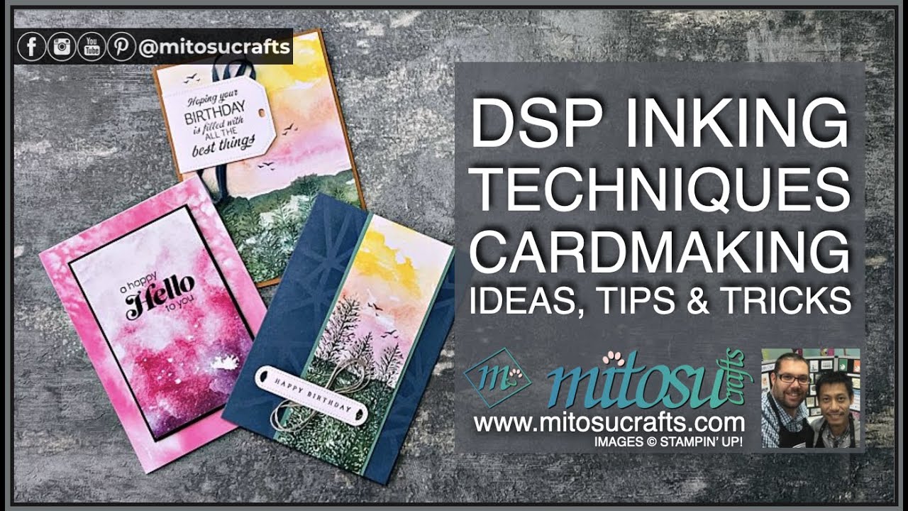 Inking Techniques & DSP Cardmaking and Papercraft LIVE Demonstration using Stampin' Up! Products