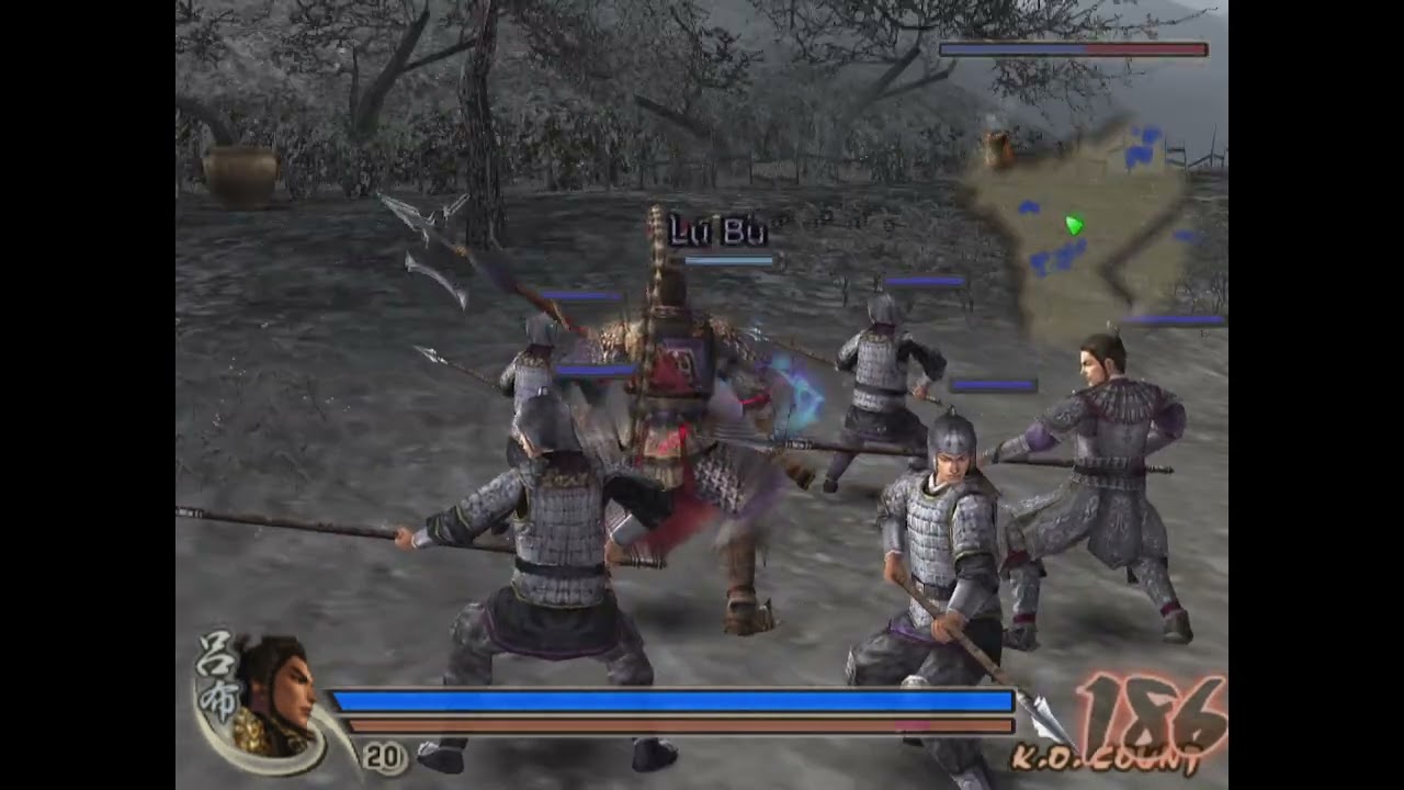 Dynasty Warriors 5: Battle of Chang Shan (Lu Bu Gameplay) w/ MODS!!!