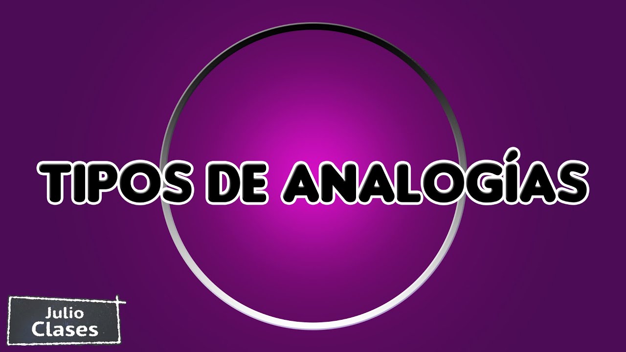 Tipos de Analogías