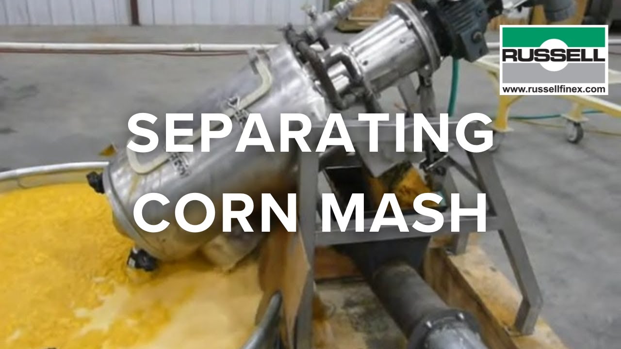 Liquid solid separation of corn mash - Russell Liquid Solid Separator&trade;